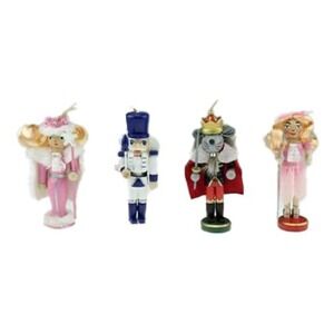 Clever Creations Set of 4 Vintage Nutcracker Ballet Ornaments in Original Box